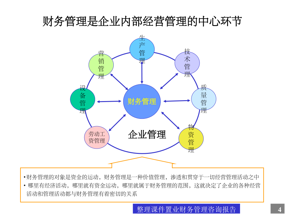 财务管理咨询报告