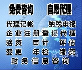 专业的代理记账 纳税申报 出口退税,税务咨询